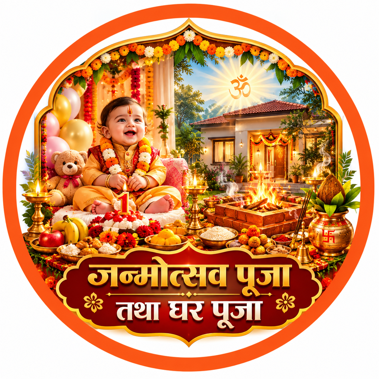 Birthday, Graha Shanti and Ghar Puja